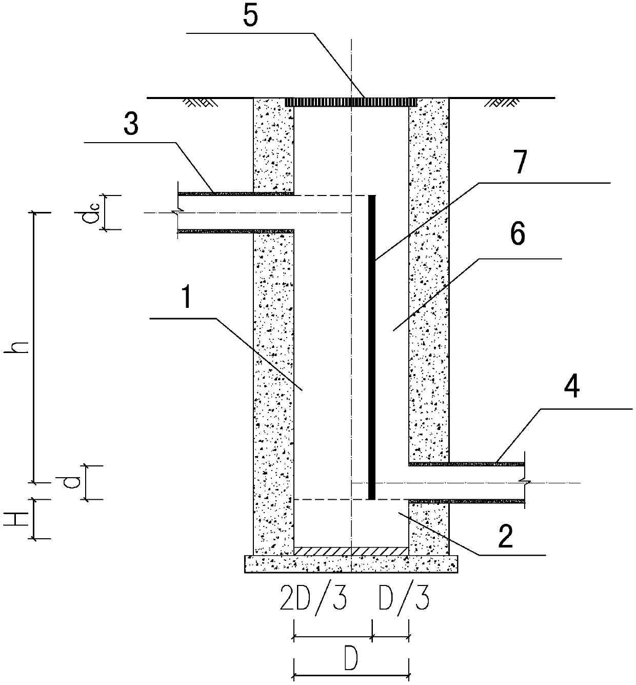 Direct drop type draining drop well