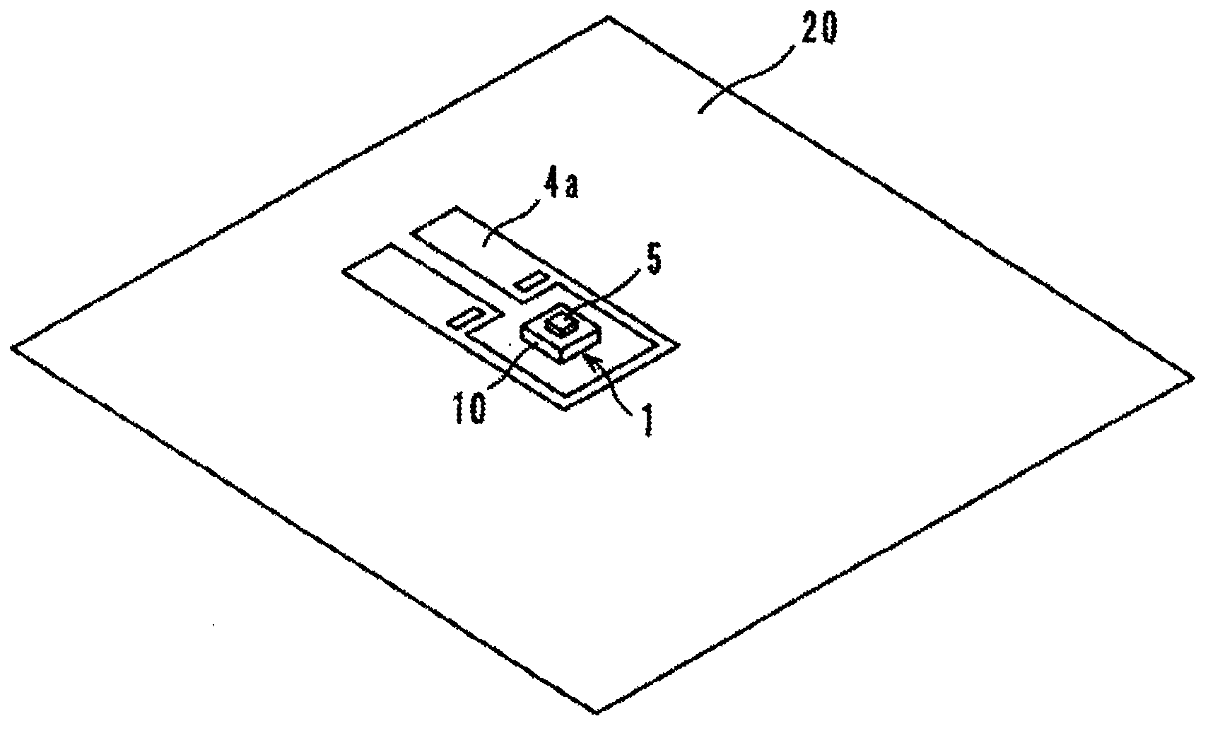 Article having electromagnetic coupling module attached thereto