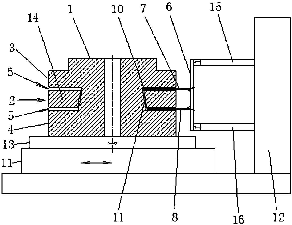 Large double-head shaft connecting flange blank manufacturing process and tool