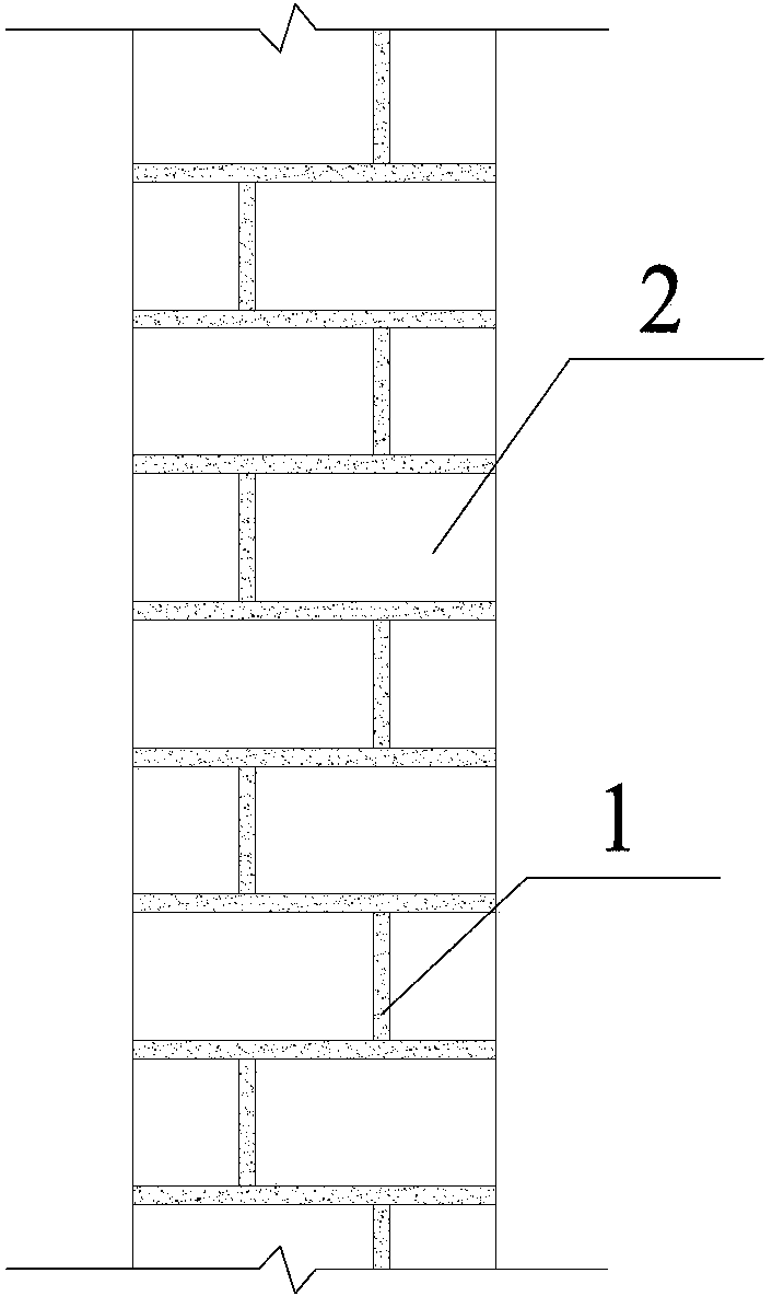 High elongation brick column