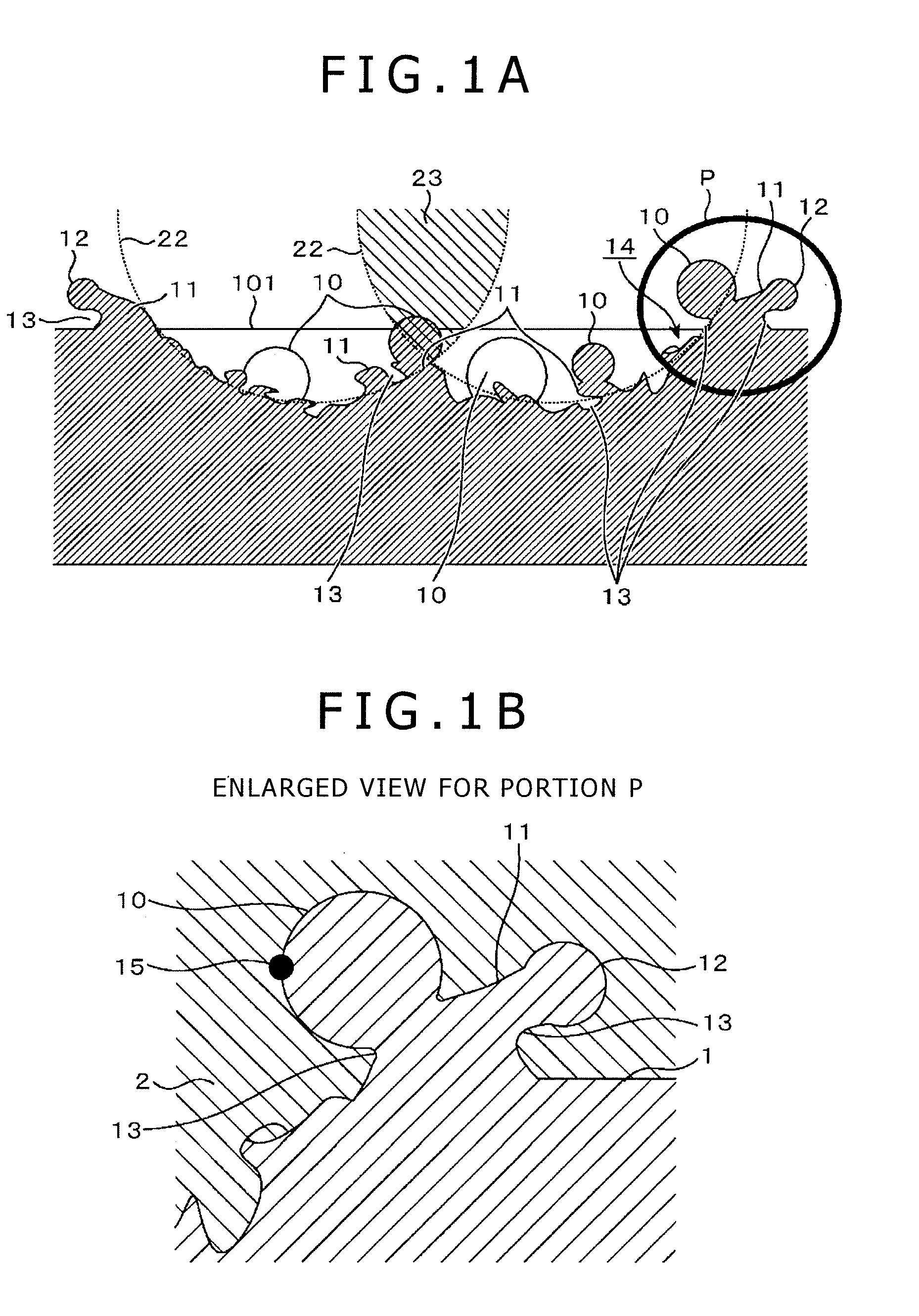 Composite Molded Body of Metal Member and Molded Resin Member, and Surface Processing Method of Metal Member
