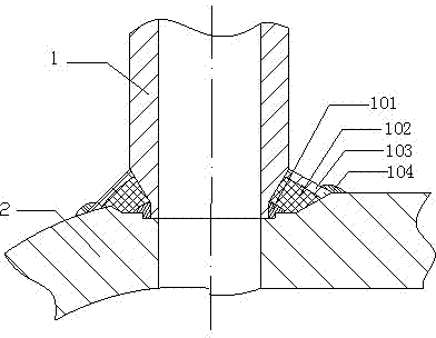 Tube socket fillet weld reheat crack prevention method