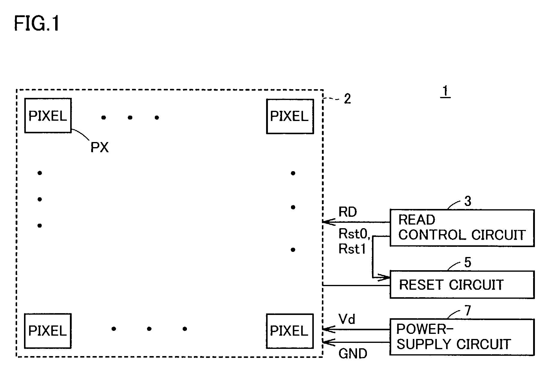 Image pickup device with high contrast detection capability