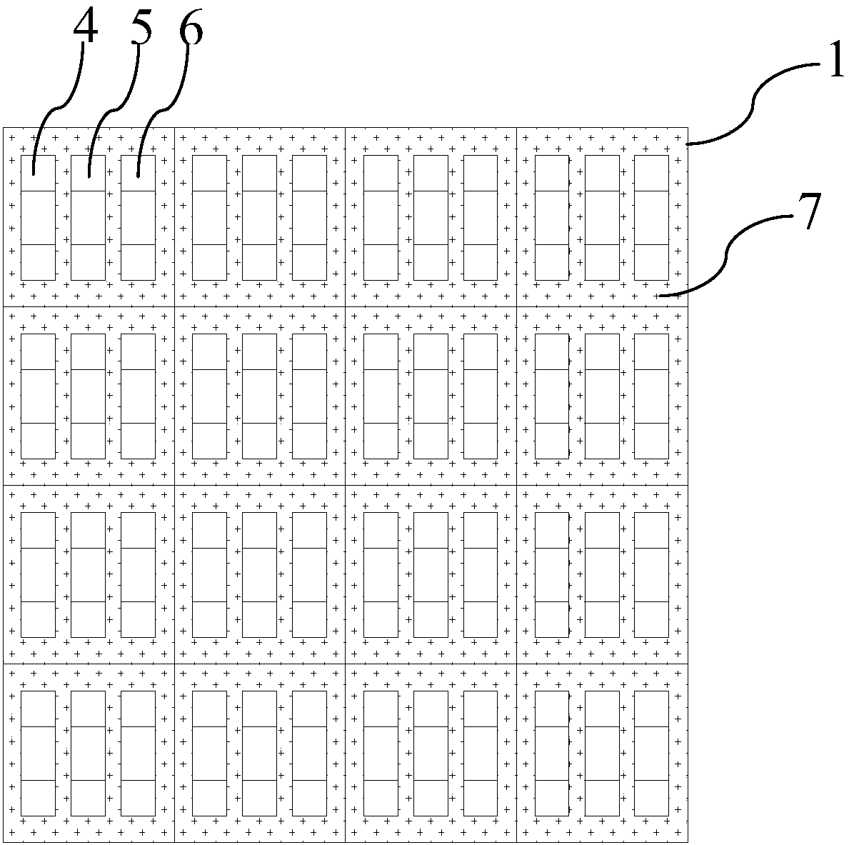 Package structure of micro LED display module