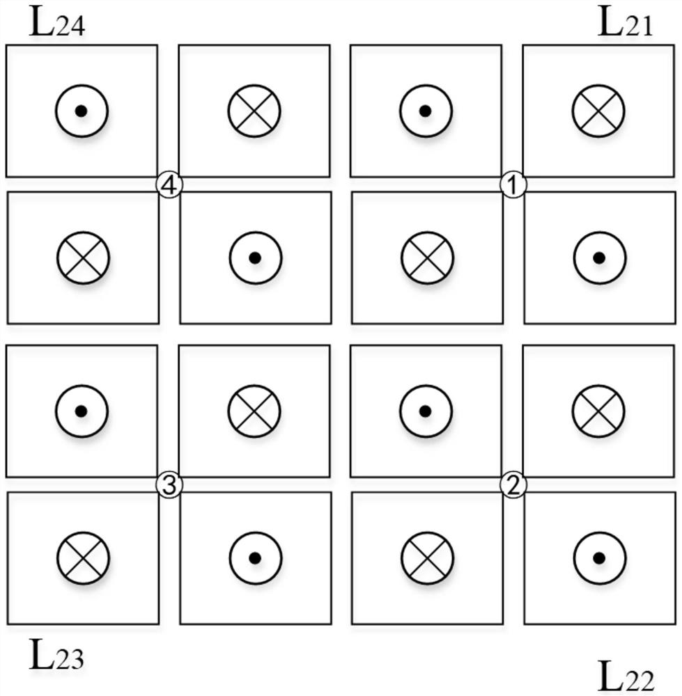 Winding structure of metal foreign matter detection coil for electromagnetic induction, method and system