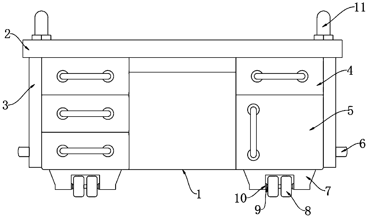 Lifting type office table