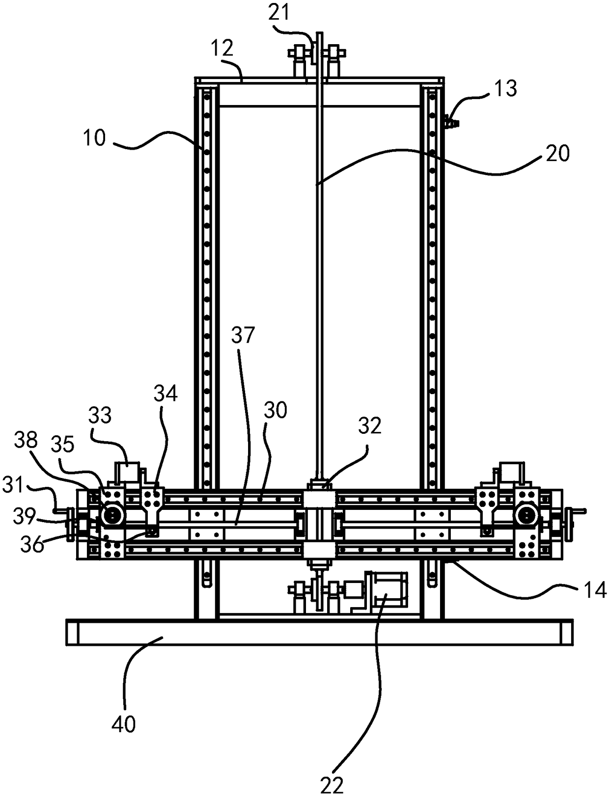 A drop test machine for automotive exterior parts