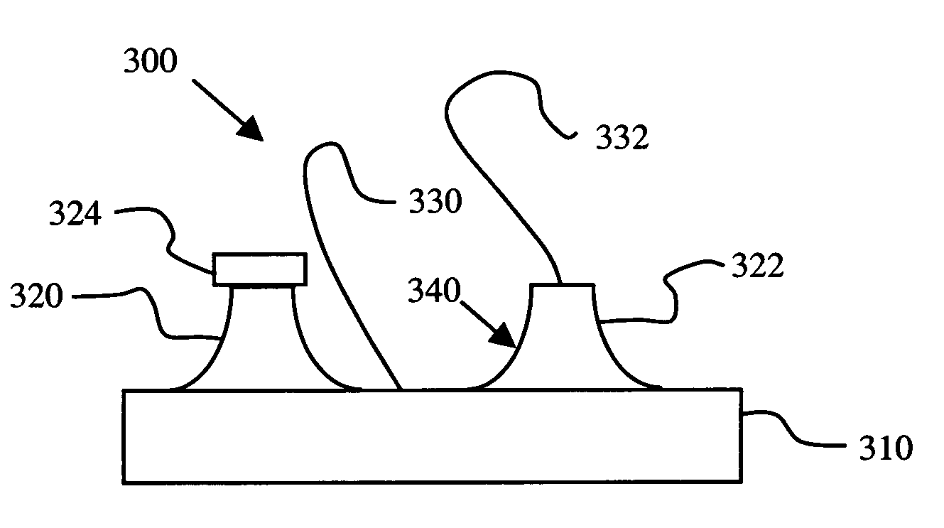 Etchant, method of etching, laminate formed thereby, and device