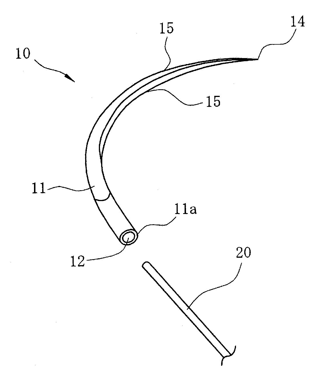 Eyeless suture needle and method of manufacturing the same