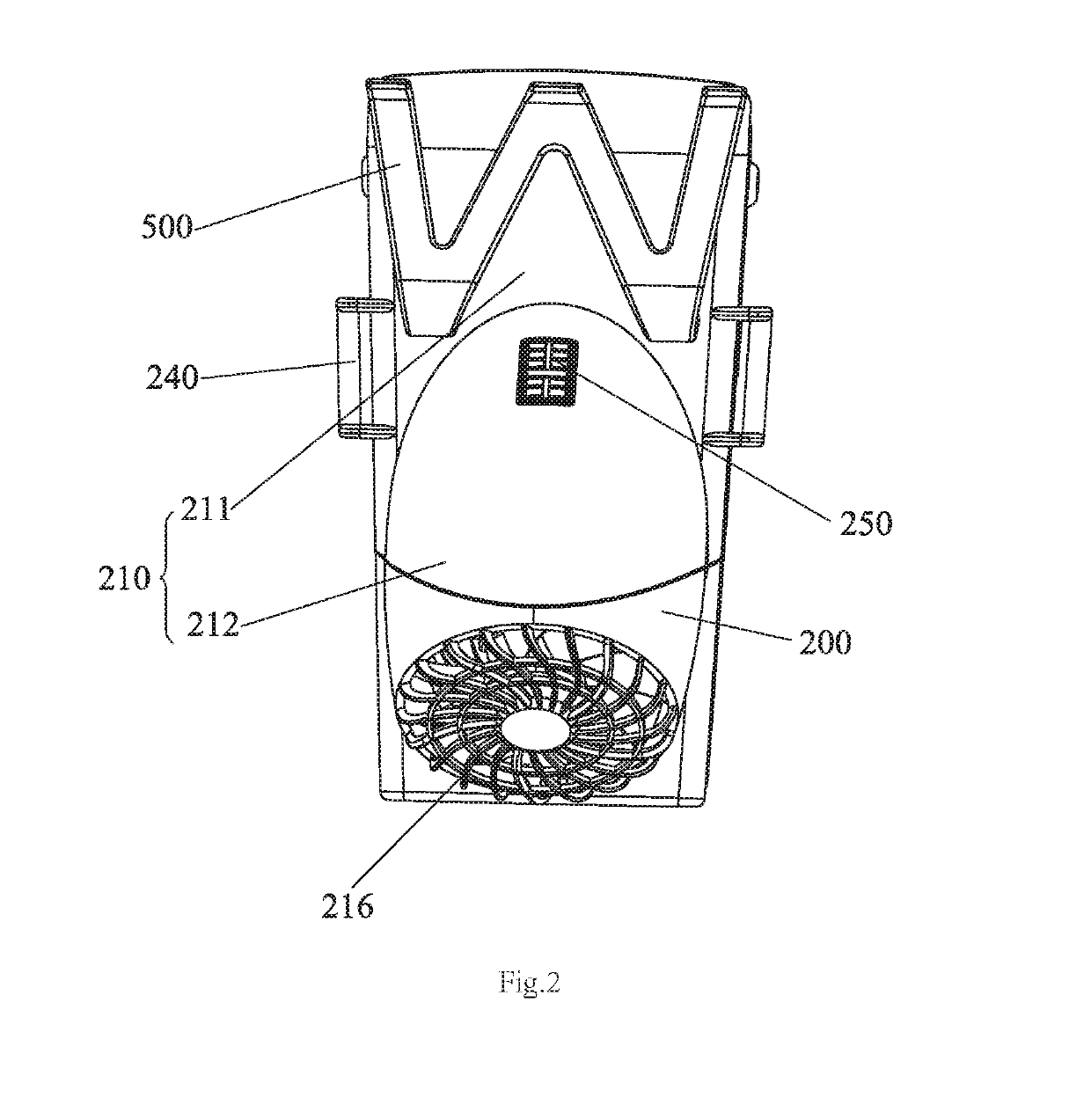 Portable pneumatic atomizing device