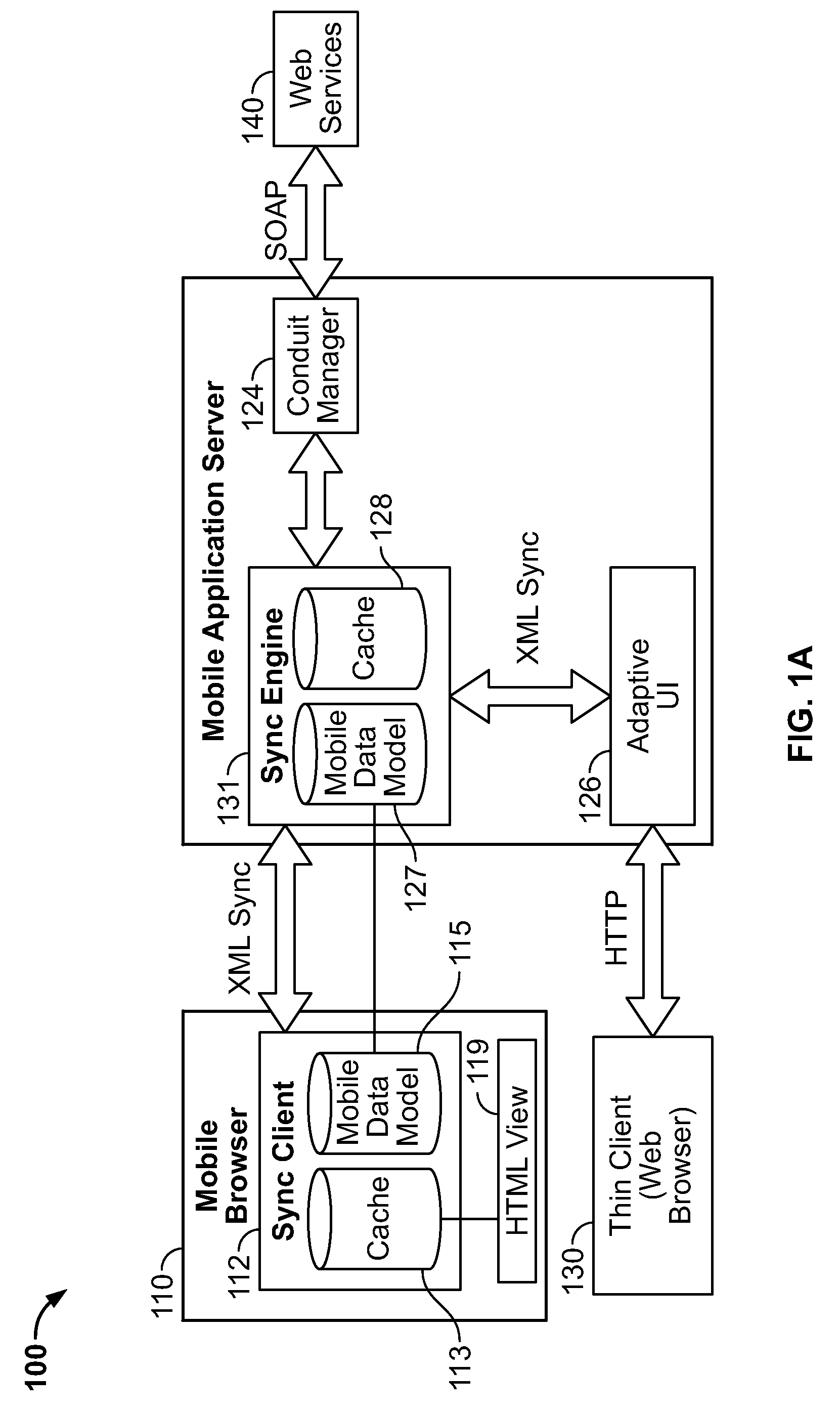 Mobile application cache system
