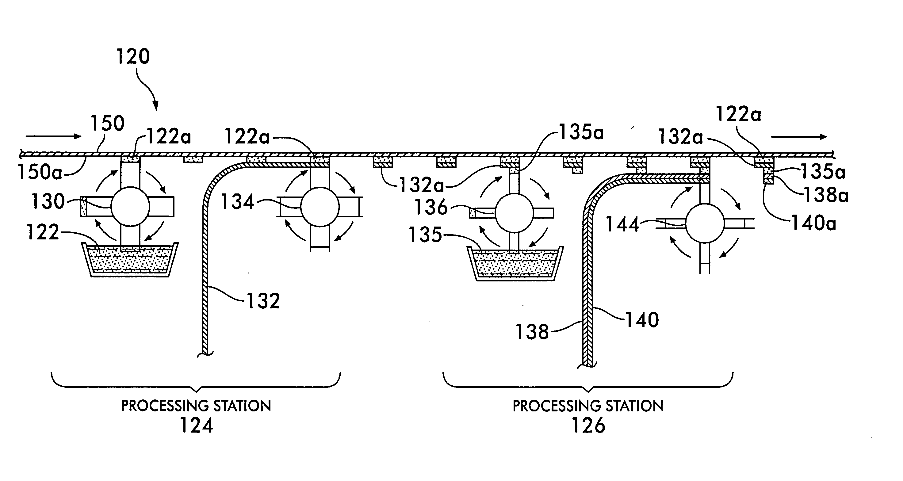 Security tag system for fabricating a tag including an integrated surface processing system