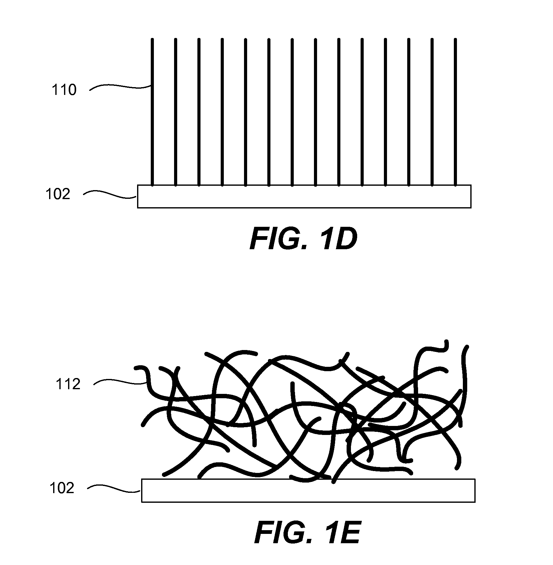 Electrode including nanostructures for rechargeable cells