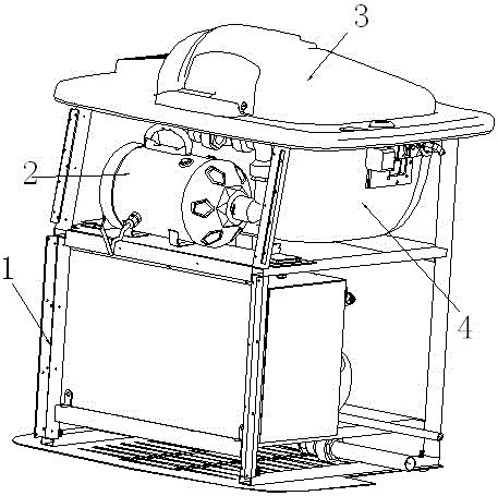 Air blowing system of head washing machine