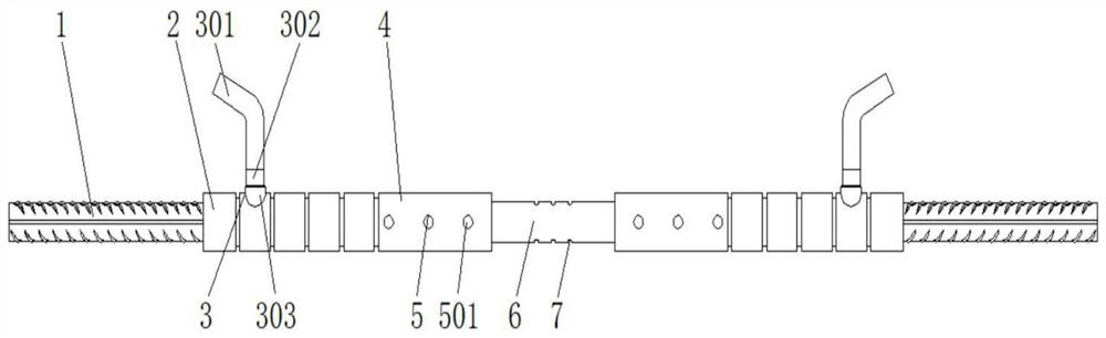 A high-level grouting device for prefabricated concrete wall sleeve grouting construction