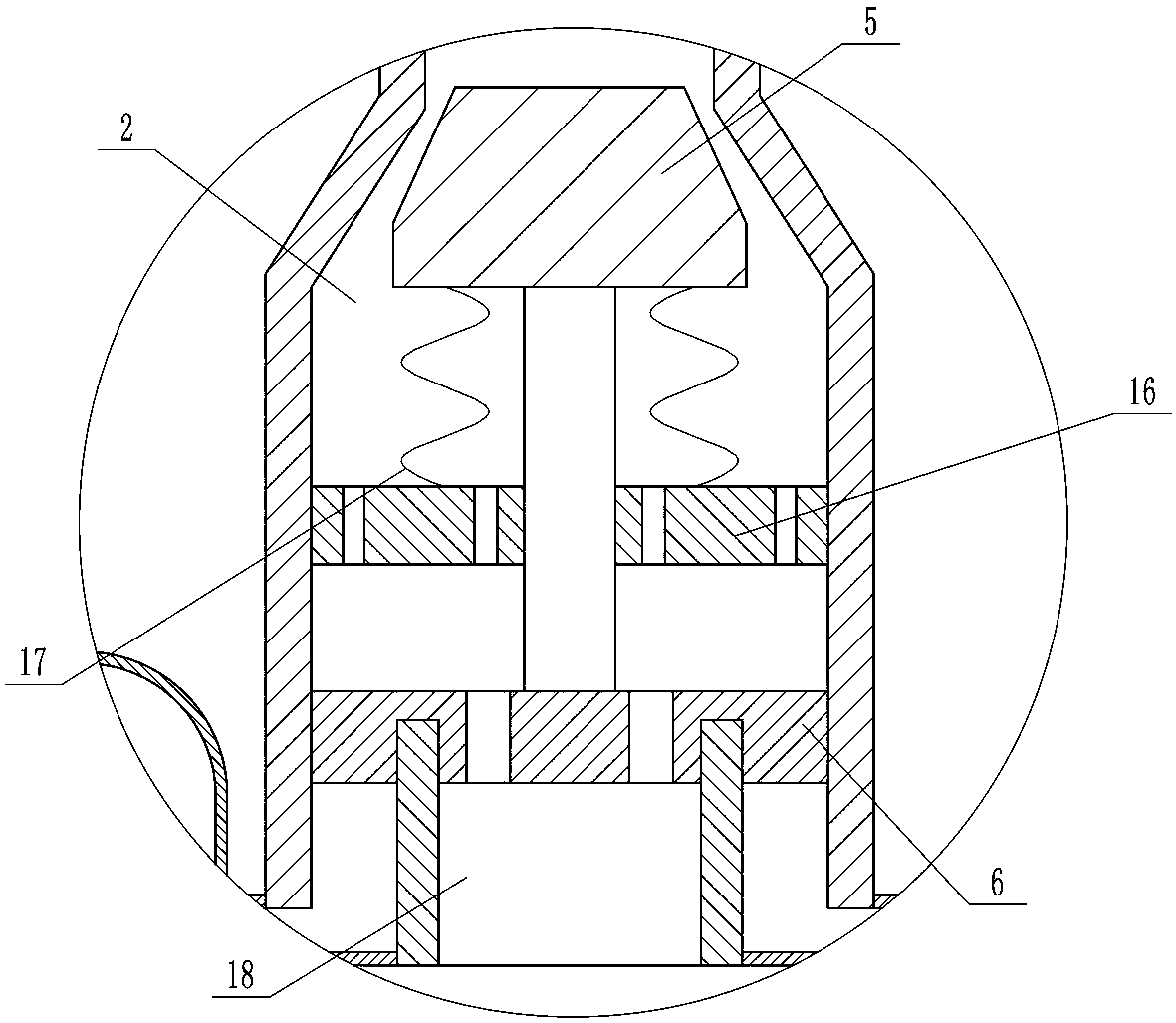 In-vivo accumulated liquid steady-pressure drainage device for operations