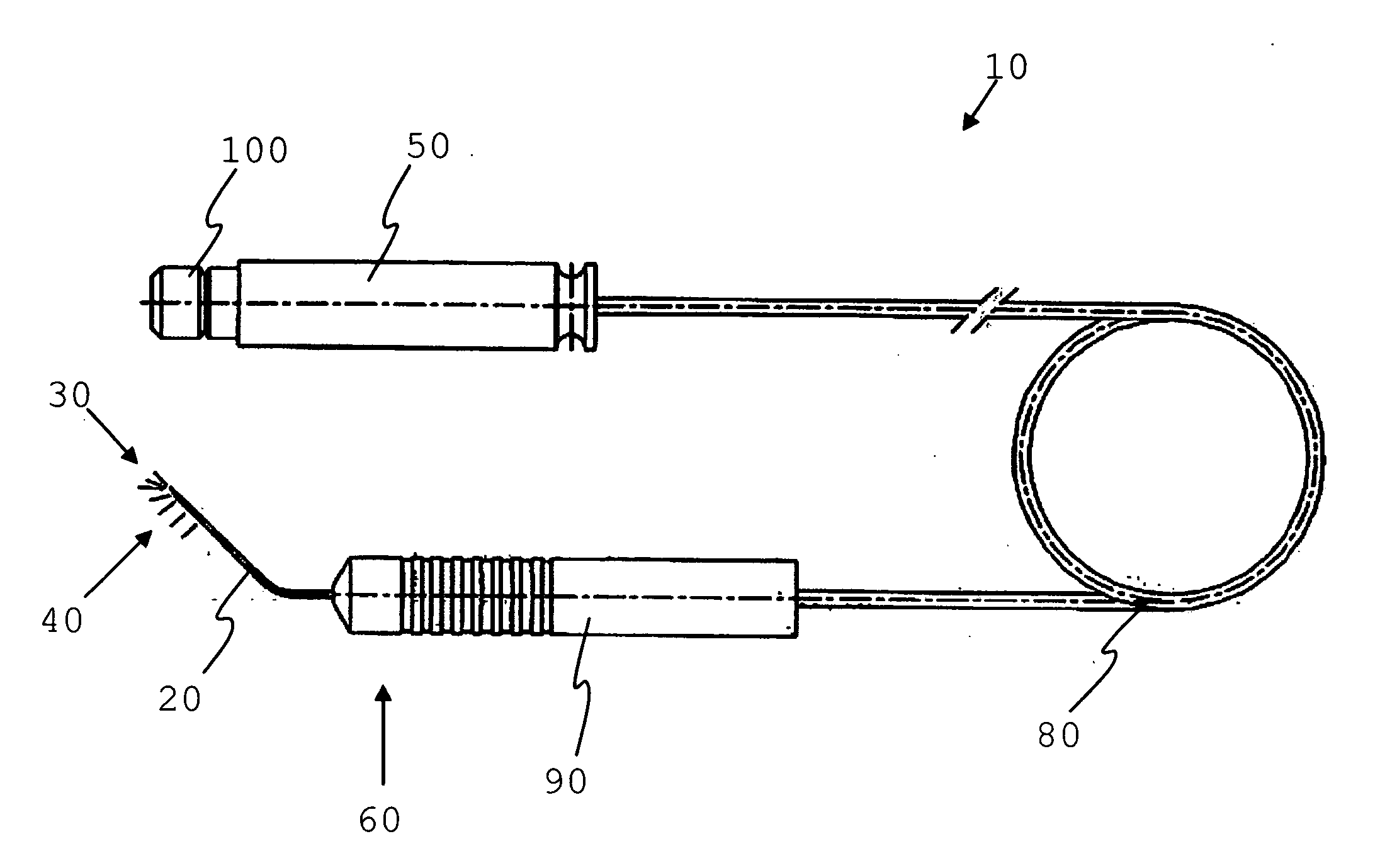 Shielded intraocular probe for improved illumination or therapeutic application of light