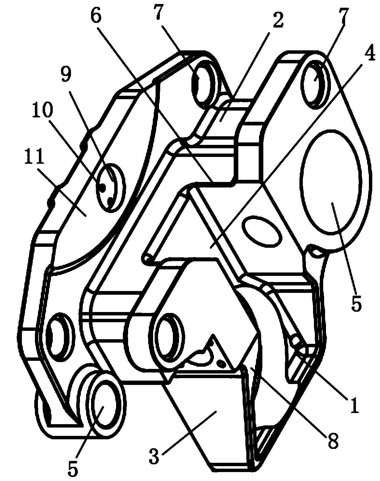 Clamp body for rail vehicle braking system