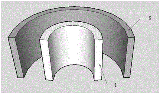 Circular whole loop tunnel structure test device