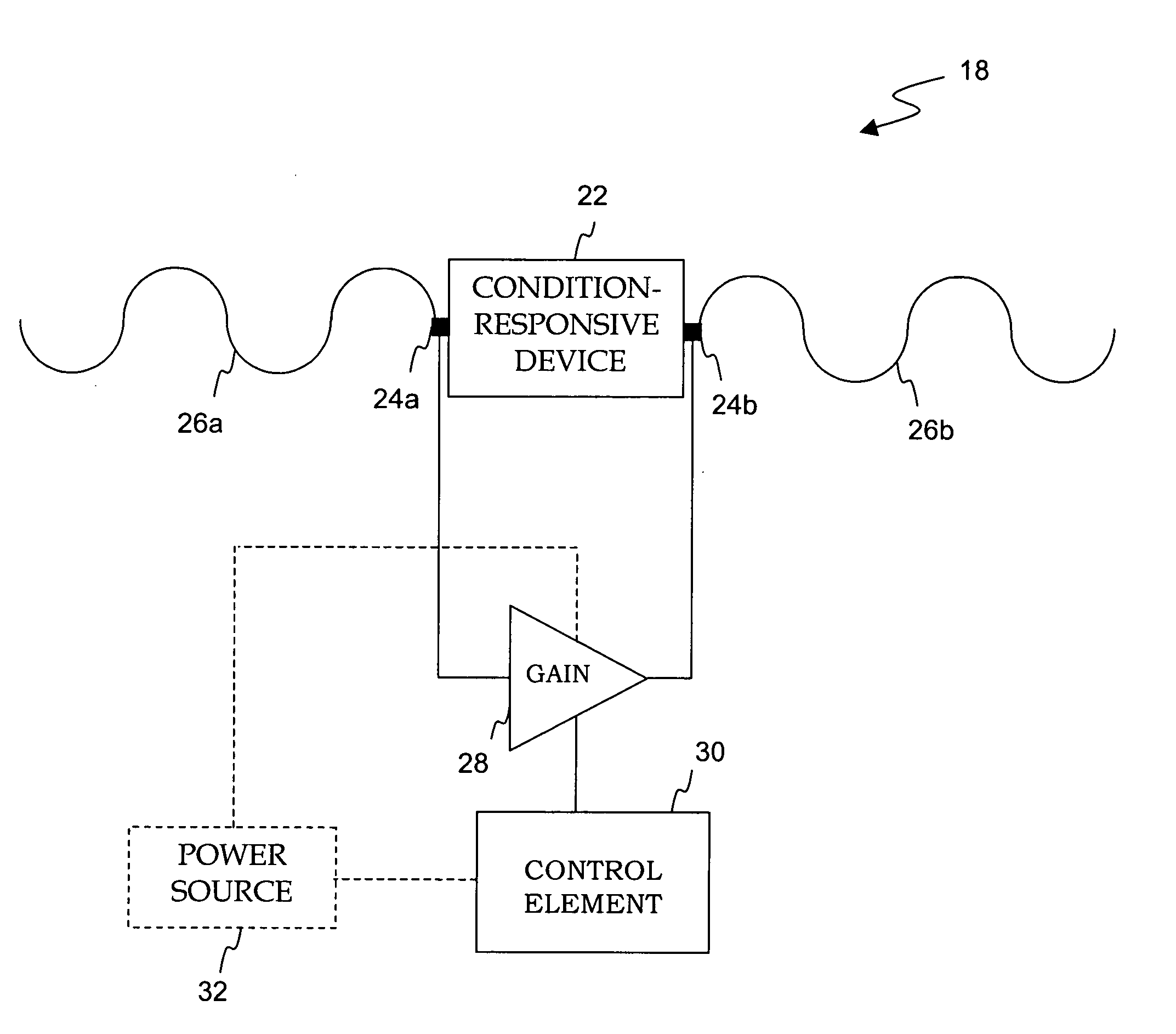 Acoustic wave device with digital data transmission functionality