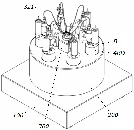 Photocatalytic reaction multi-system gas detection system combined with transient mass spectrometer