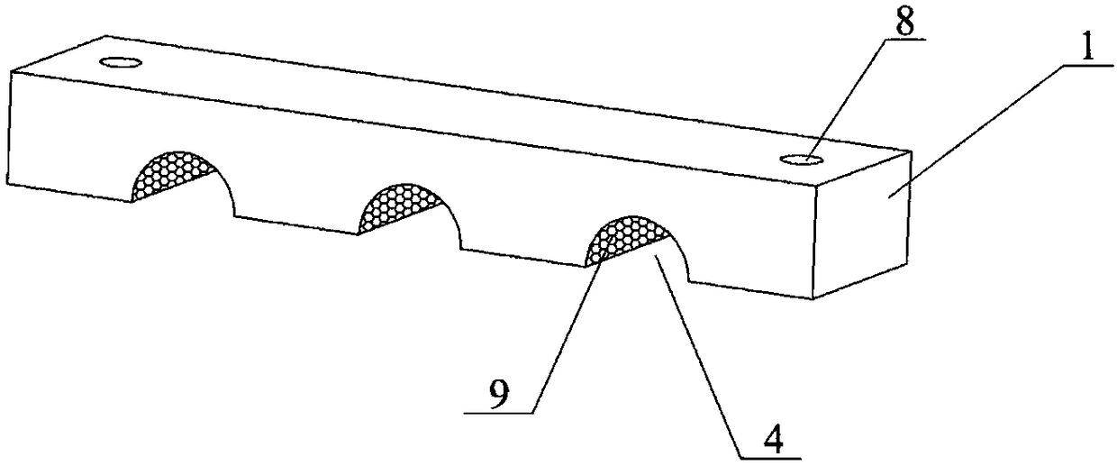 Combined hoop for fixing cable