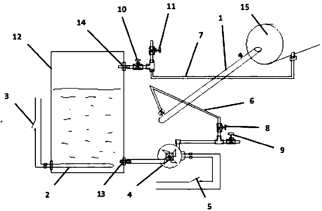 A solar water heater light-receiving glass tube with a special descaling port