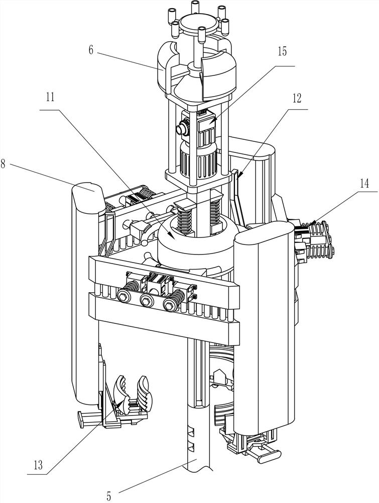 Auxiliary equipment for intelligently sleeving heat shrinkage film on grinding wheel disc