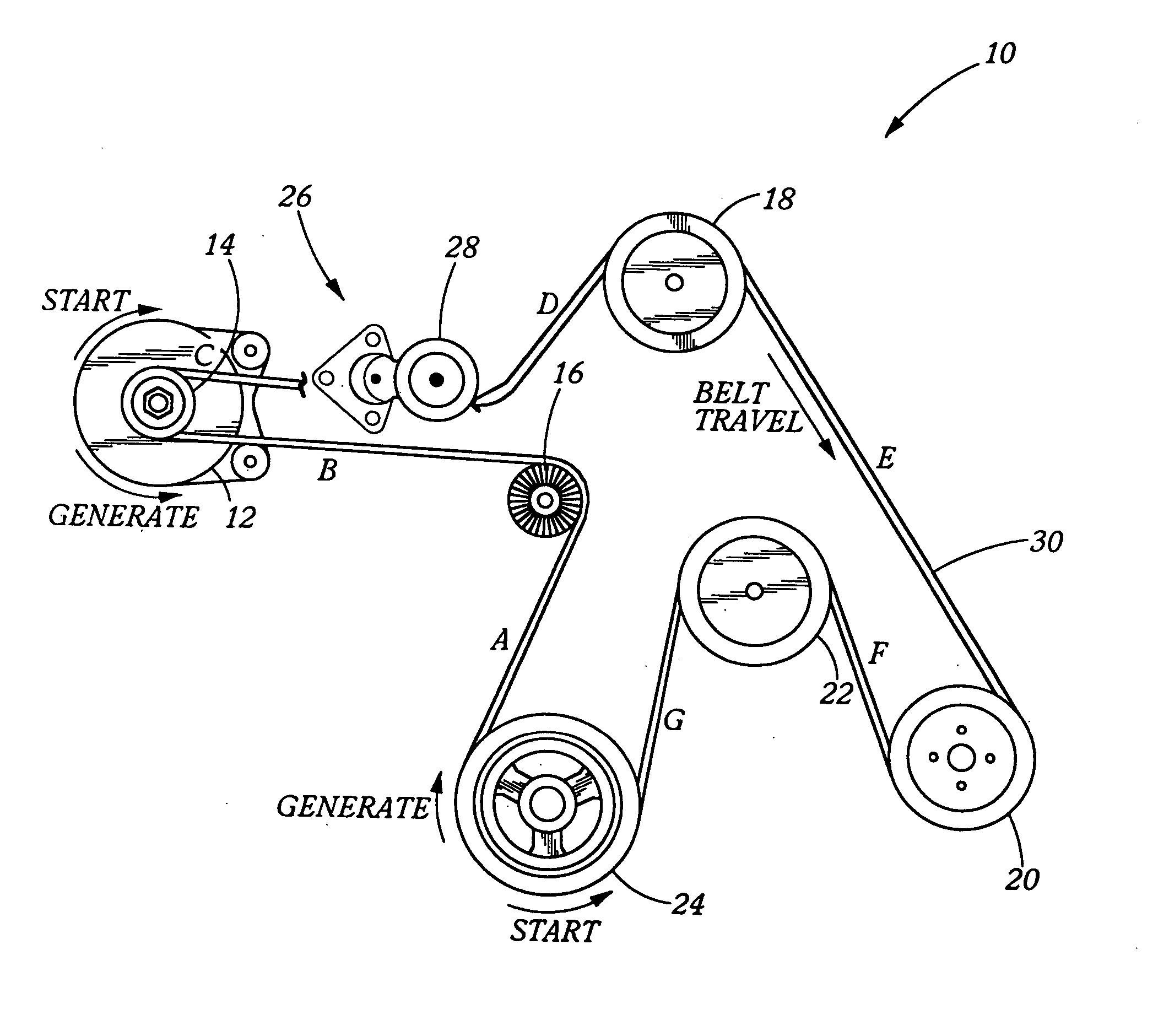 Damped accessory drive system including a motor/generator