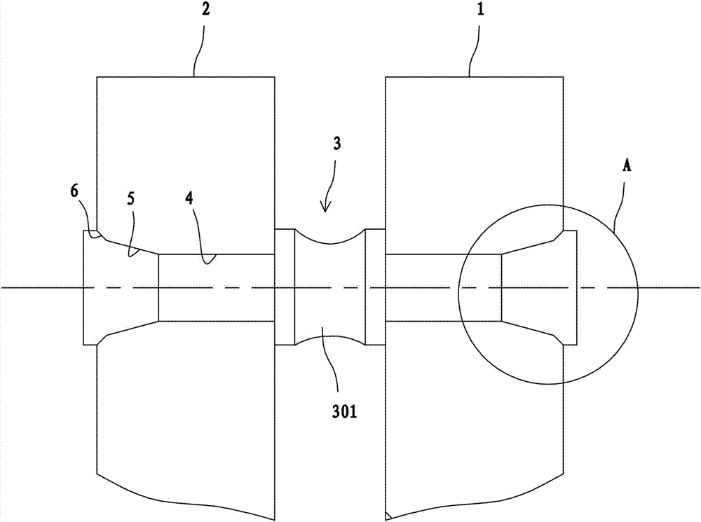 Rivet structure for spacer sleeve on cross-section-variable nozzle ring of turbocharger