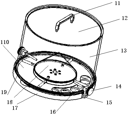 Noodle pressing device of a small fresh noodle making and selling machine