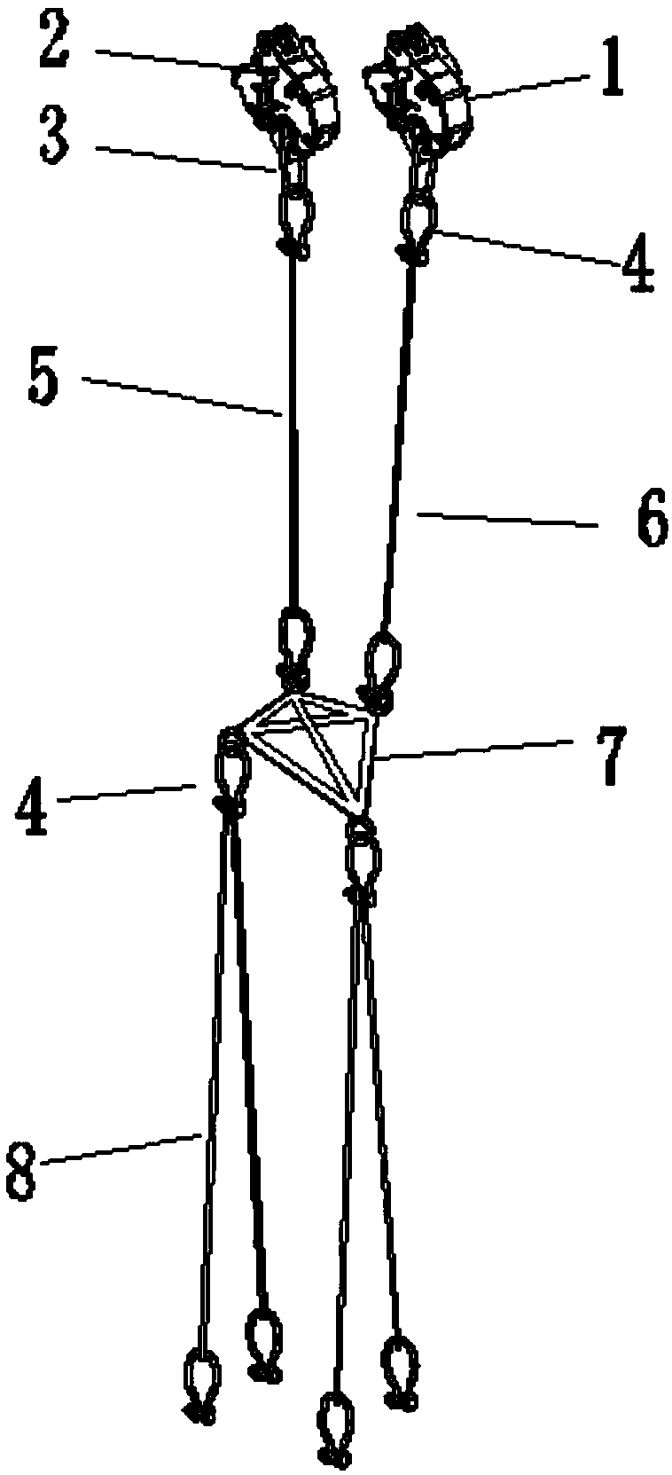 Sling connector and hanging device