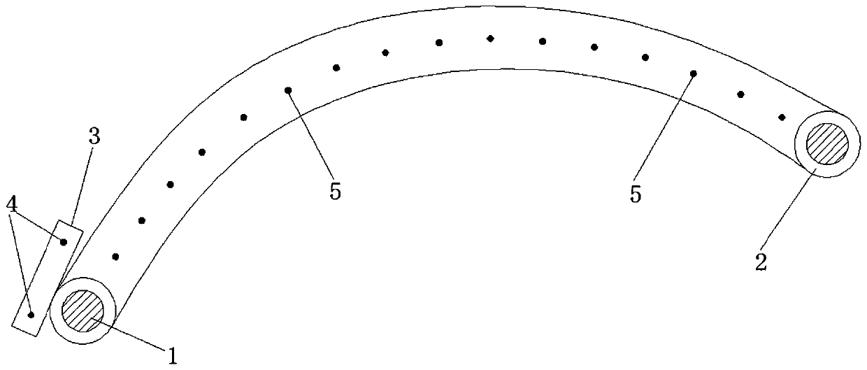 Device and method for measuring cross-sectional shape of tree trunk, and application