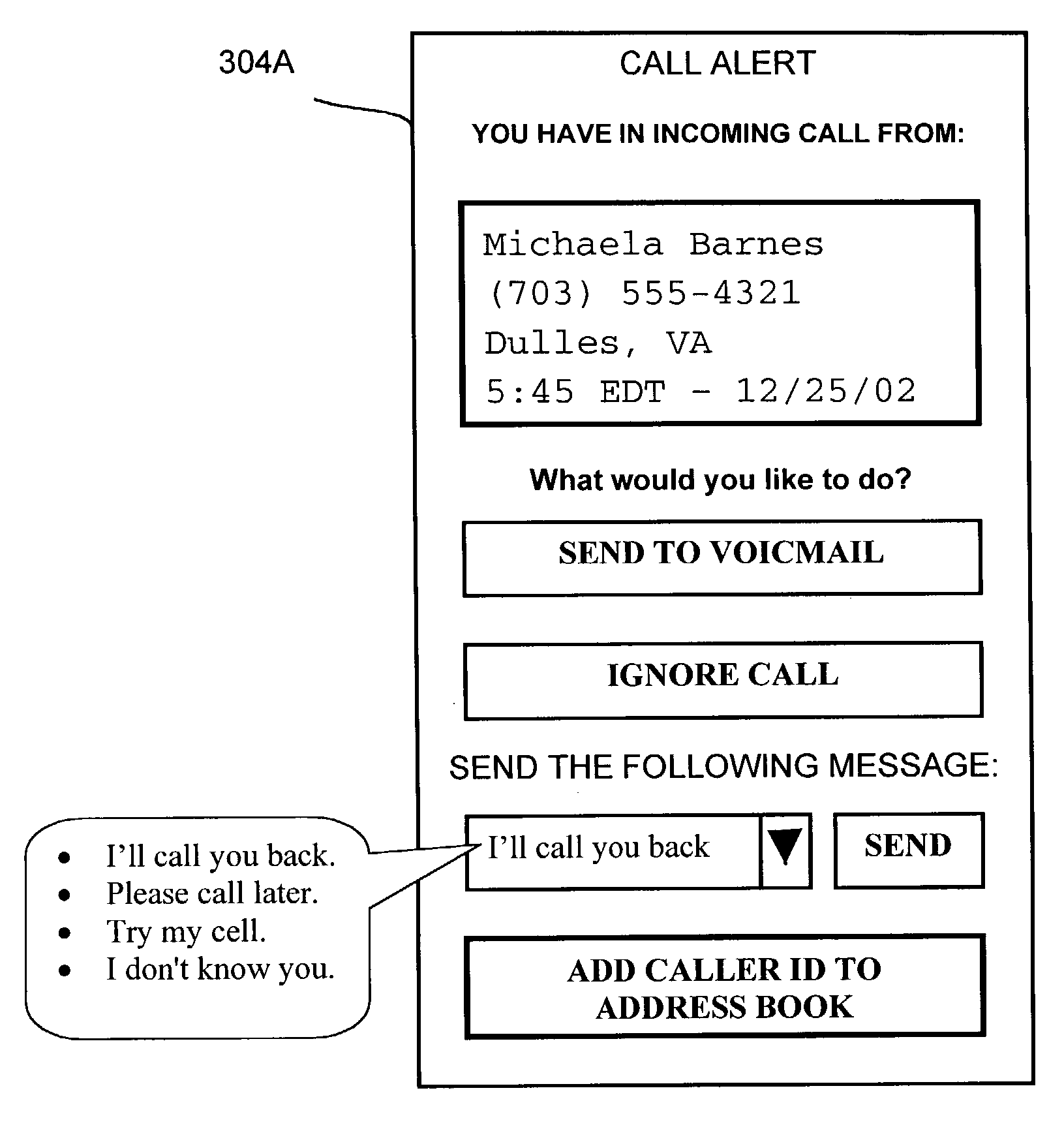 Method for populating a caller's information to a host-based address book