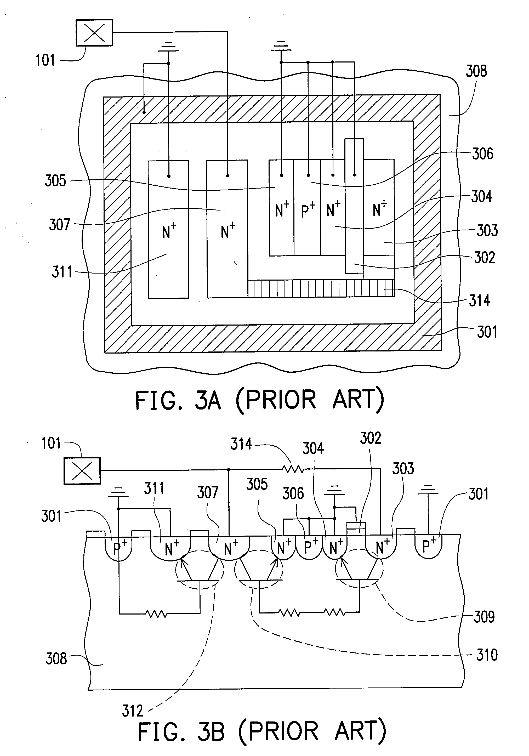 Electrostatic discharge protection device and layout thereof