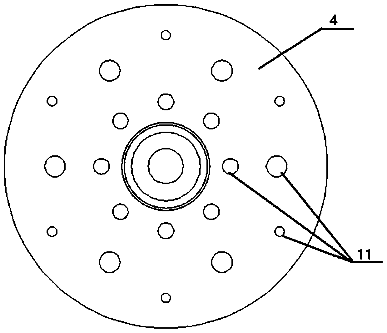 Disassembling device for coupling of gas turbine