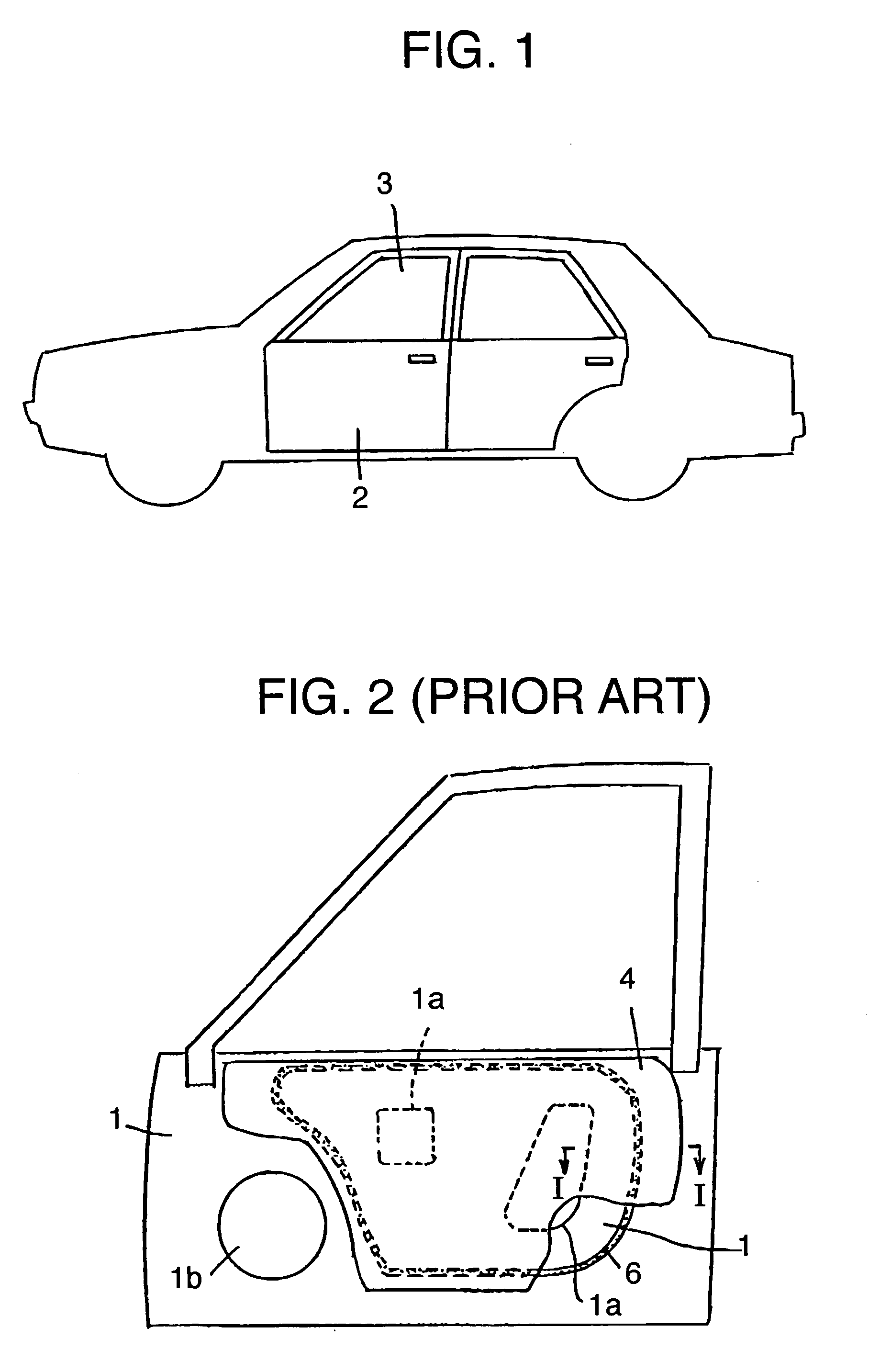 Automobile door structure with water and noise isolation sheet