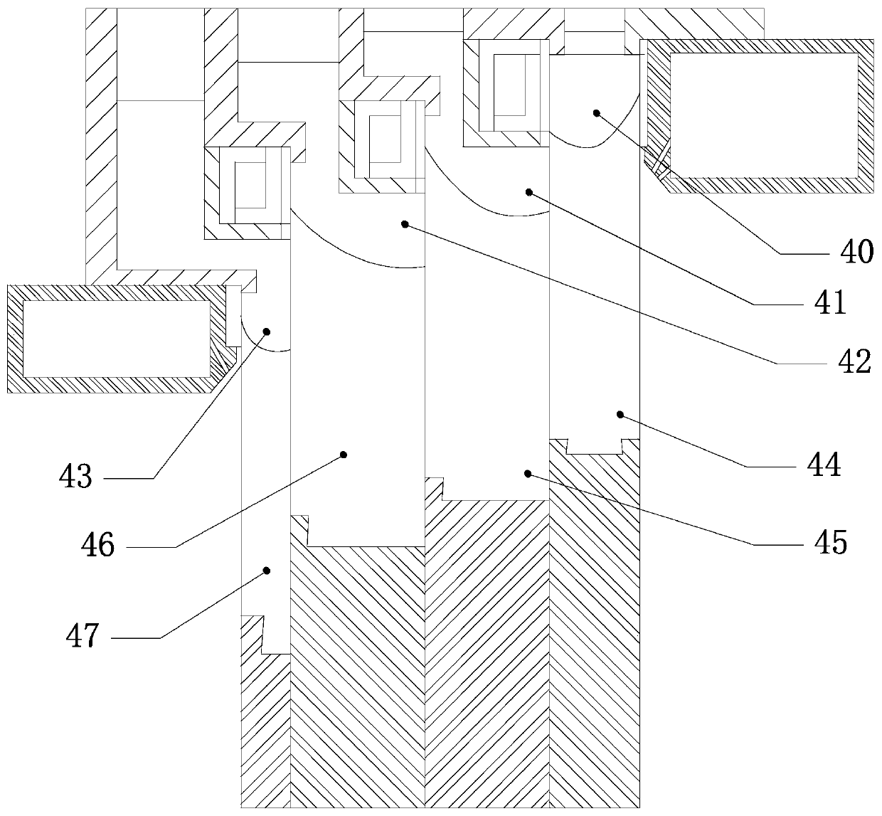 A multi-metal stepped composite casting device and method