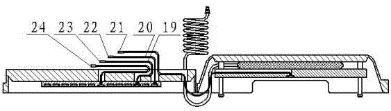 Liquid medicament thermostat for blood collecting and transfusion machine