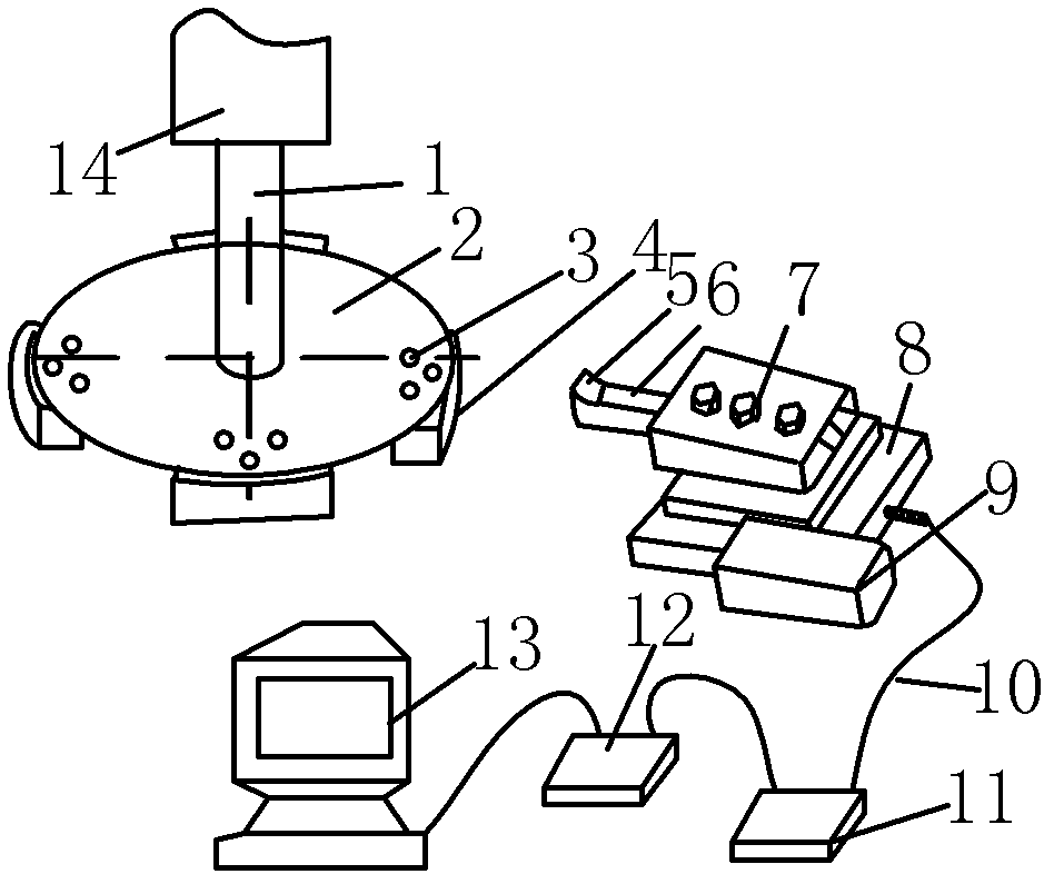 Device for evaluating and testing interrupted cutting performance of tools at high speed