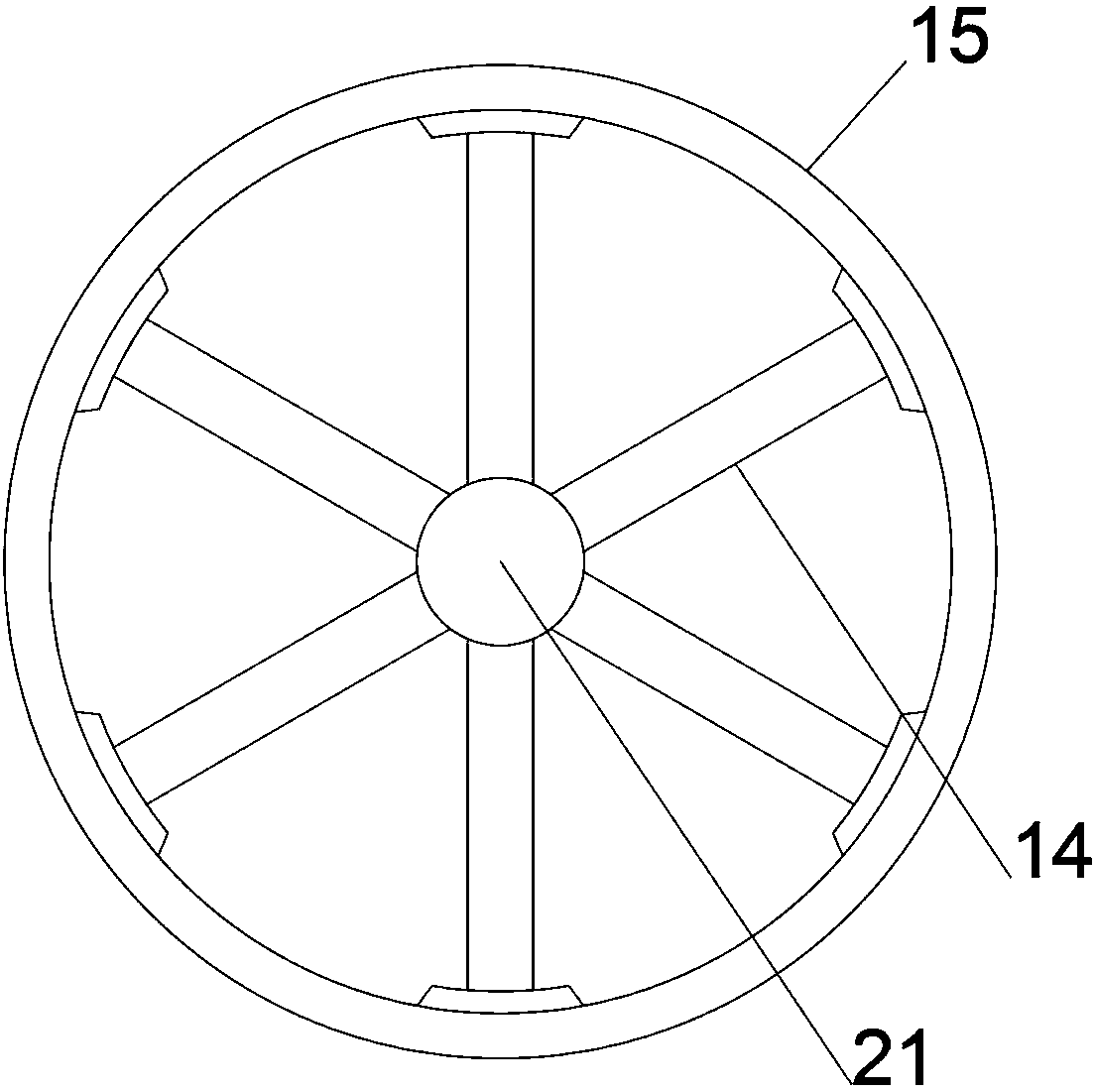 Two-stage shuttle-type reducing crushing device