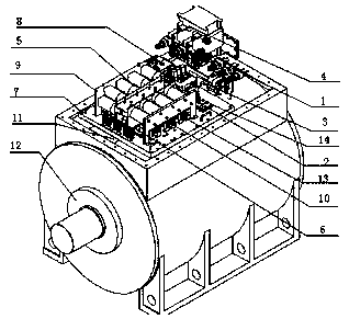 Main circuit structure of 1140V permanent magnet direct drive inverter-fed motor integrated machine