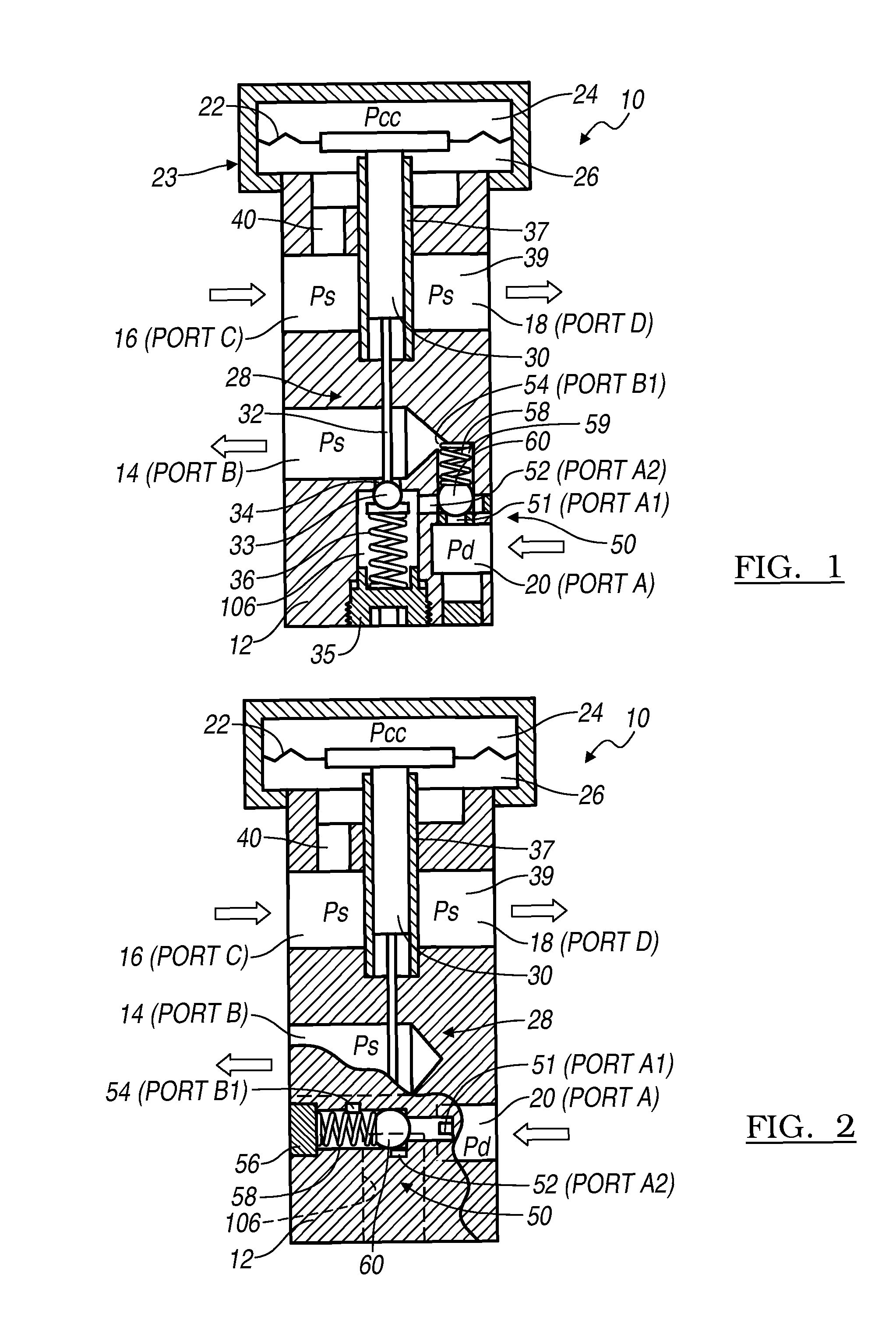 Air conditioning circuit control using a thermostatic expansion valve and sequence valve