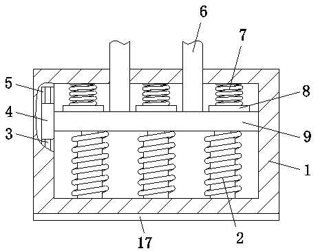 Damping device for coal mining machine base