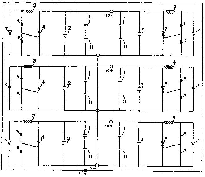 Three phase electron electricity saving apparatus