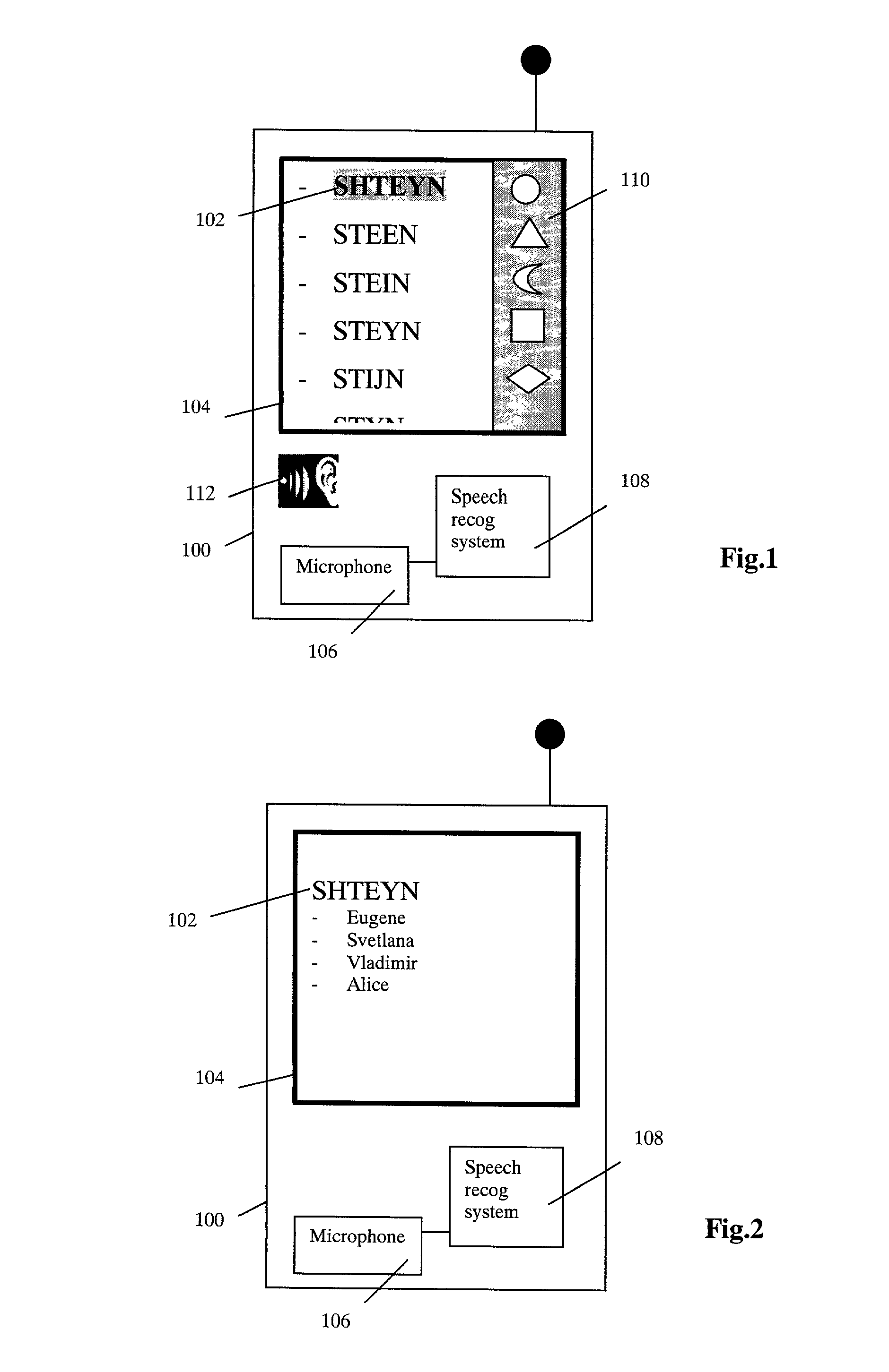 UI with graphics-assisted voice control system