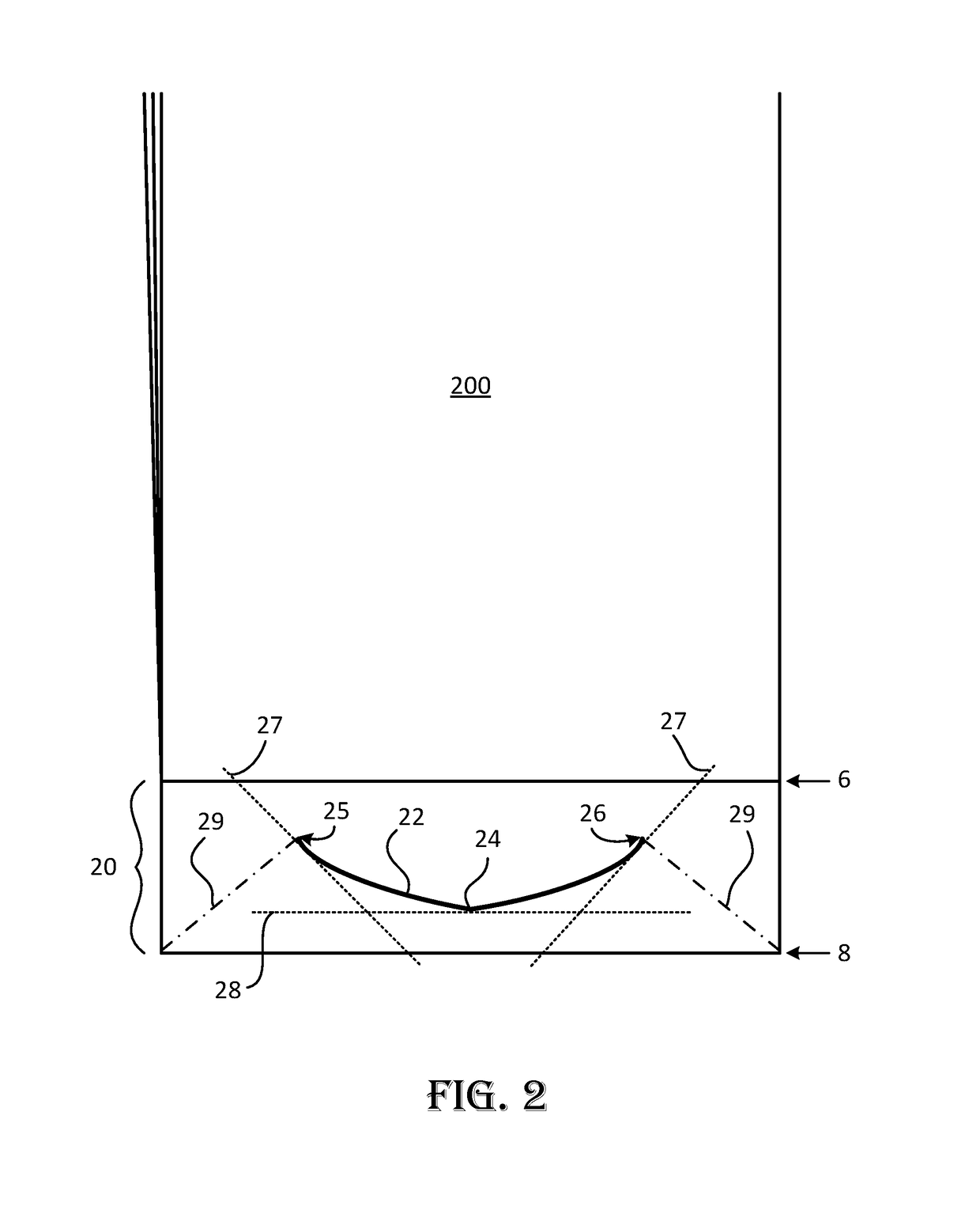 Bottom-handled bag having integral ergonomic handle formed from deflected weld line