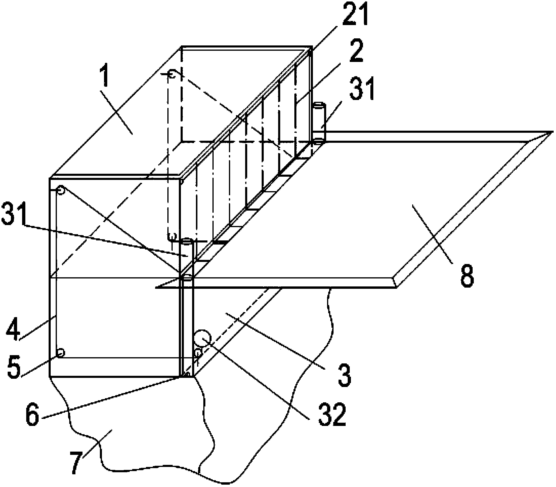 Non-power automatic overturning type anti-blockage rain opening