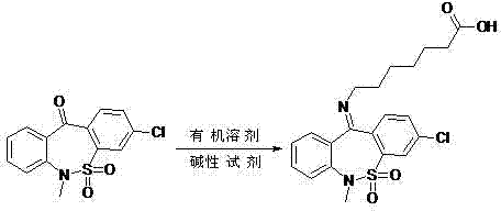 Preparation method of tianeptine sodium impurity D