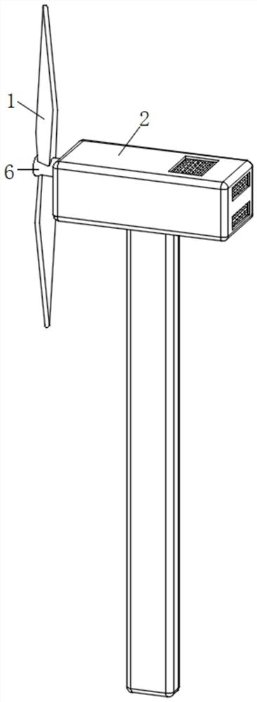 Self-heat-dissipation wind driven generator speed limiting and braking device